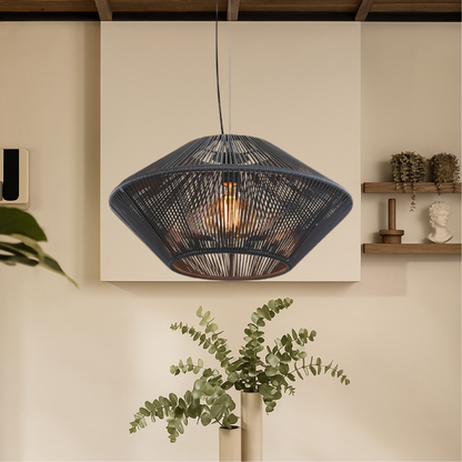 Luminária pendente artesanal feita à mão