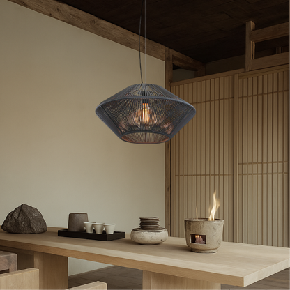 Luminária pendente artesanal feita à mão
