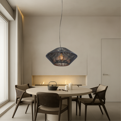 Luminária pendente artesanal feita à mão