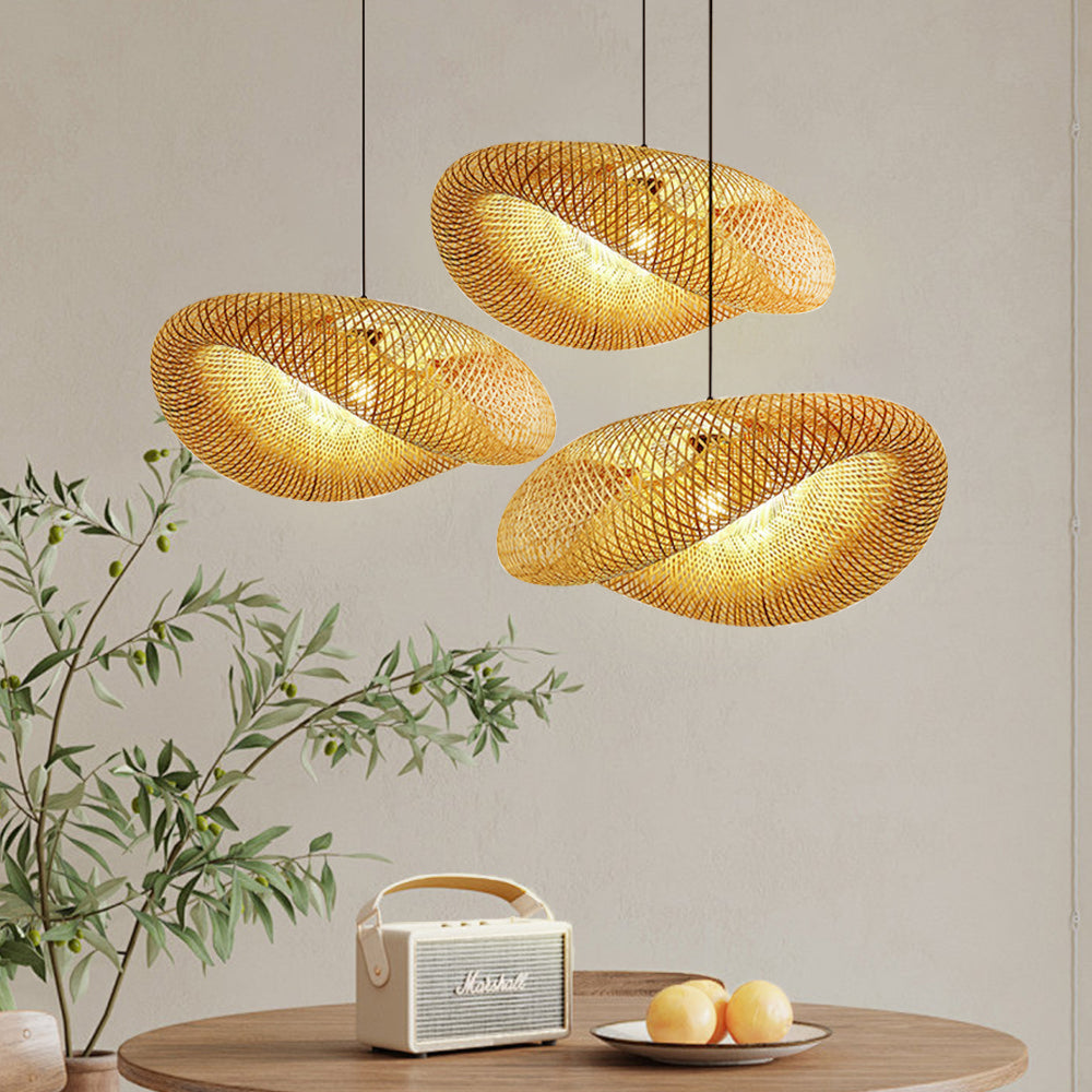 Lámpara de Pendente de Bambu Elegante
