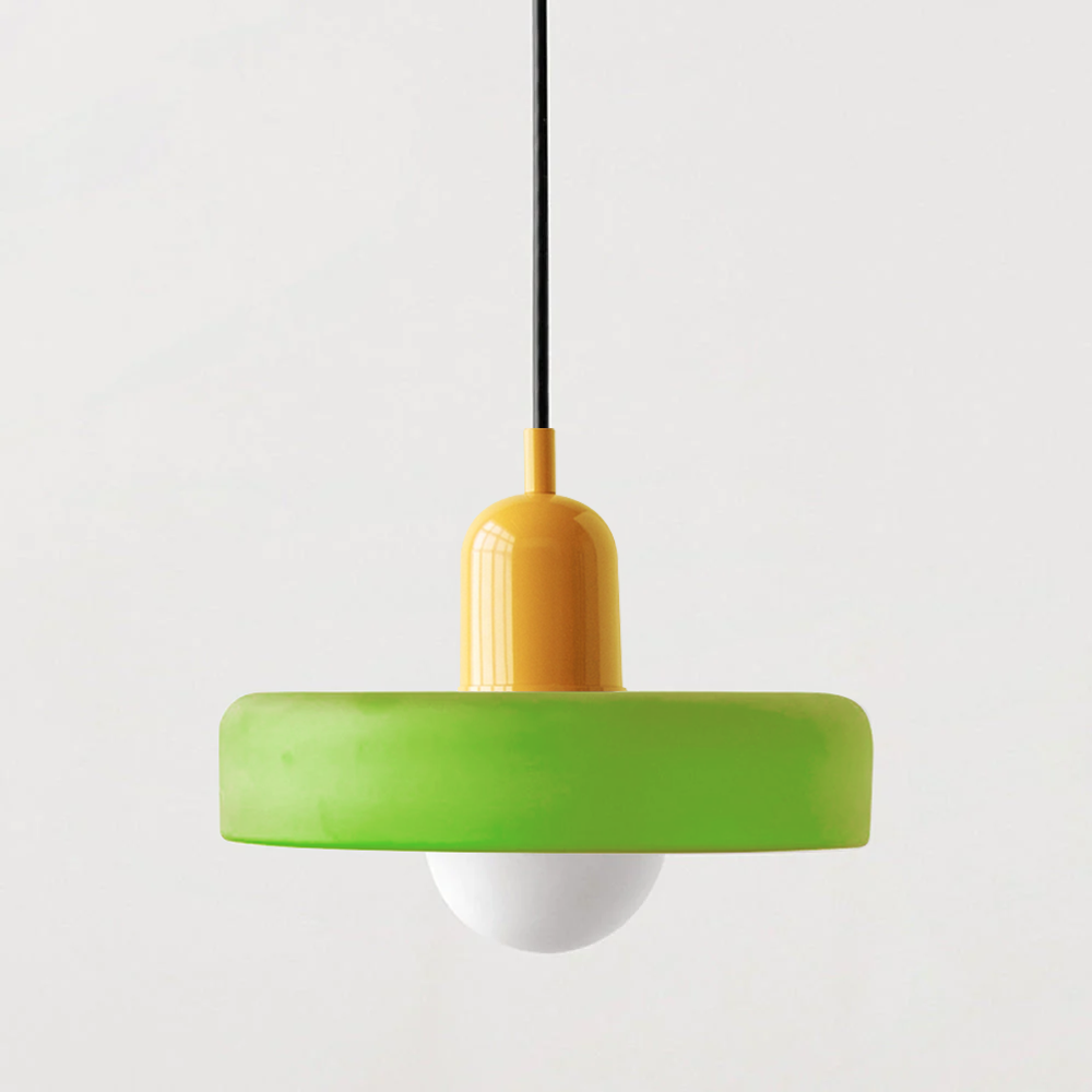 Bauhaus Bunte Glas Pendelleuchte – Modernes Design für stilvolle Beleuchtung