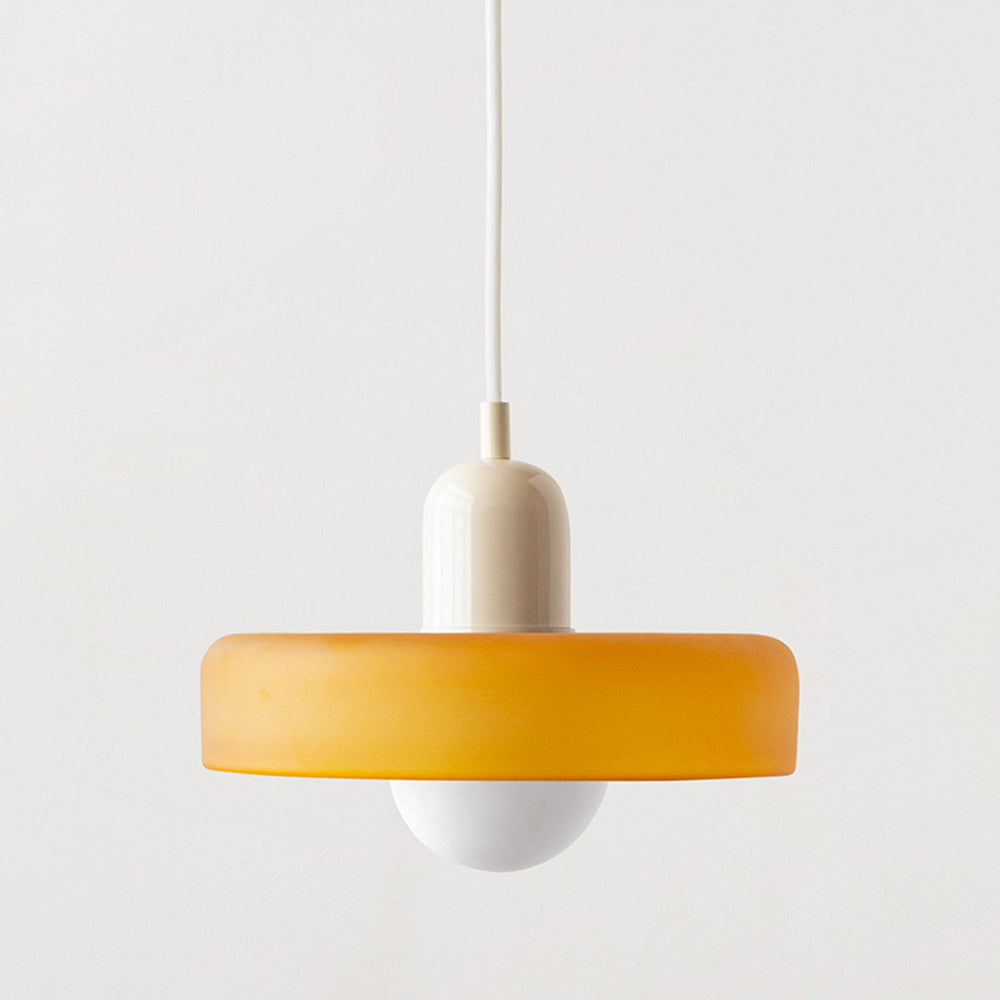 Bauhaus Bunte Glas Pendelleuchte – Modernes Design für stilvolle Beleuchtung