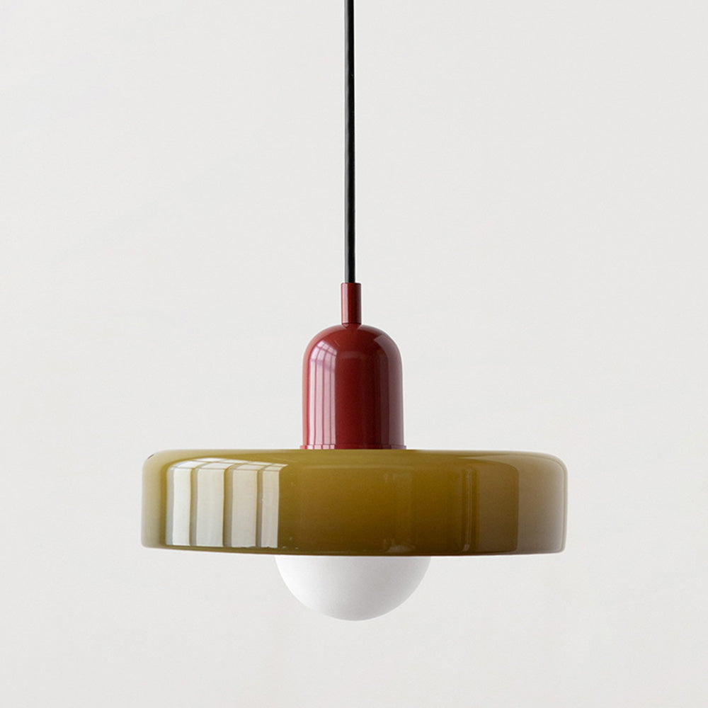 Bauhaus Bunte Glas Pendelleuchte – Modernes Design für stilvolle Beleuchtung