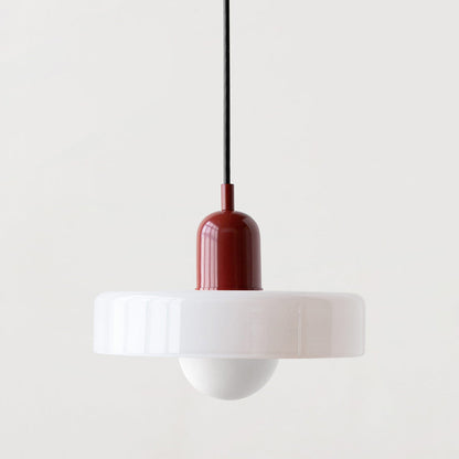 Bauhaus Bunte Glas Pendelleuchte – Modernes Design für stilvolle Beleuchtung