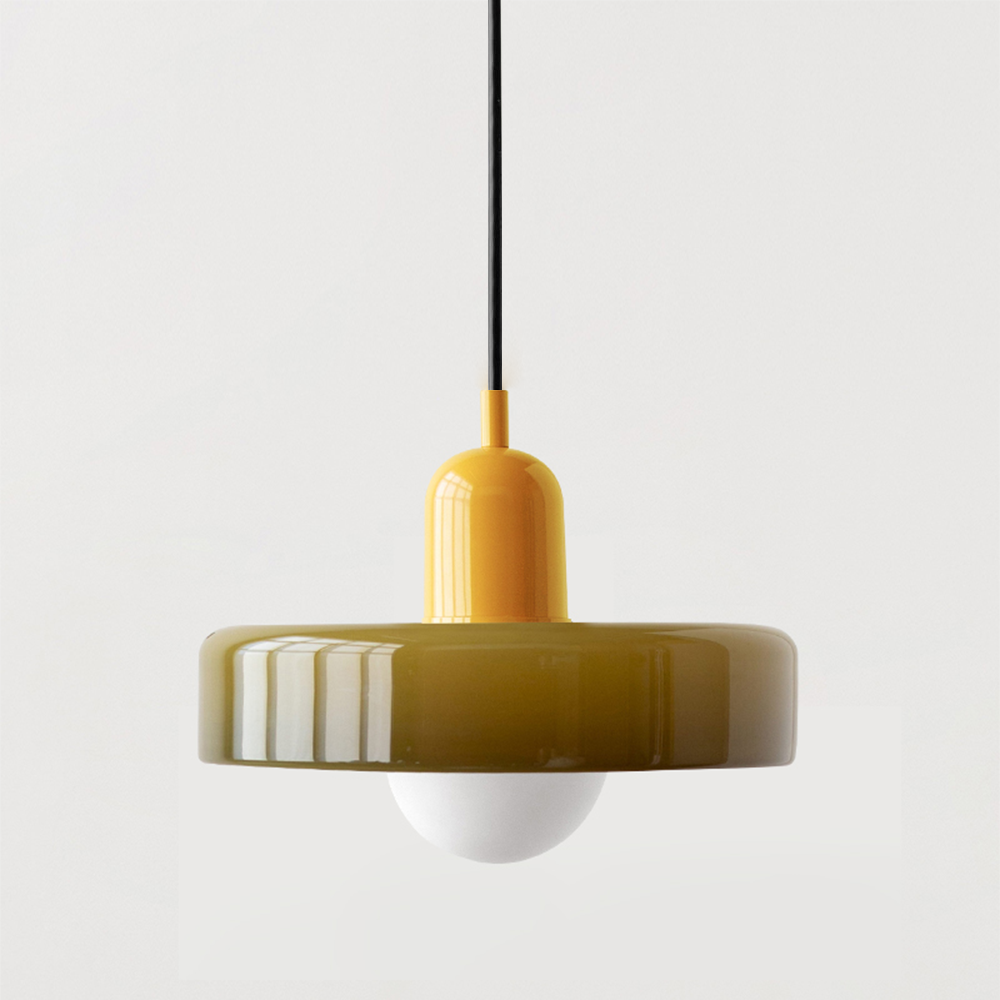 Bauhaus Bunte Glas Pendelleuchte – Modernes Design für stilvolle Beleuchtung