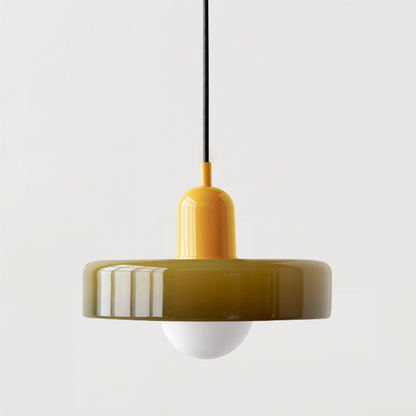 Bauhaus Bunte Glas Pendelleuchte – Modernes Design für stilvolle Beleuchtung