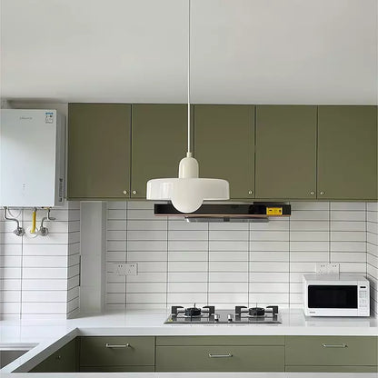 Bauhaus-Style Colored Glass Pendant Light