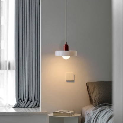 Bauhaus-Style Colored Glass Pendant Light