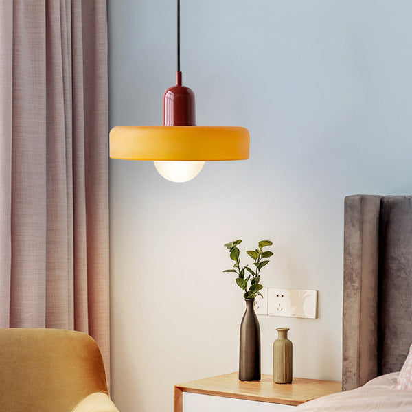 Bauhaus Bunte Glas Pendelleuchte – Modernes Design für stilvolle Beleuchtung
