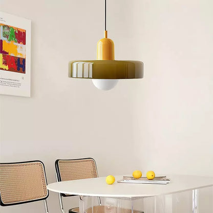 Bauhaus Bunte Glas Pendelleuchte – Modernes Design für stilvolle Beleuchtung