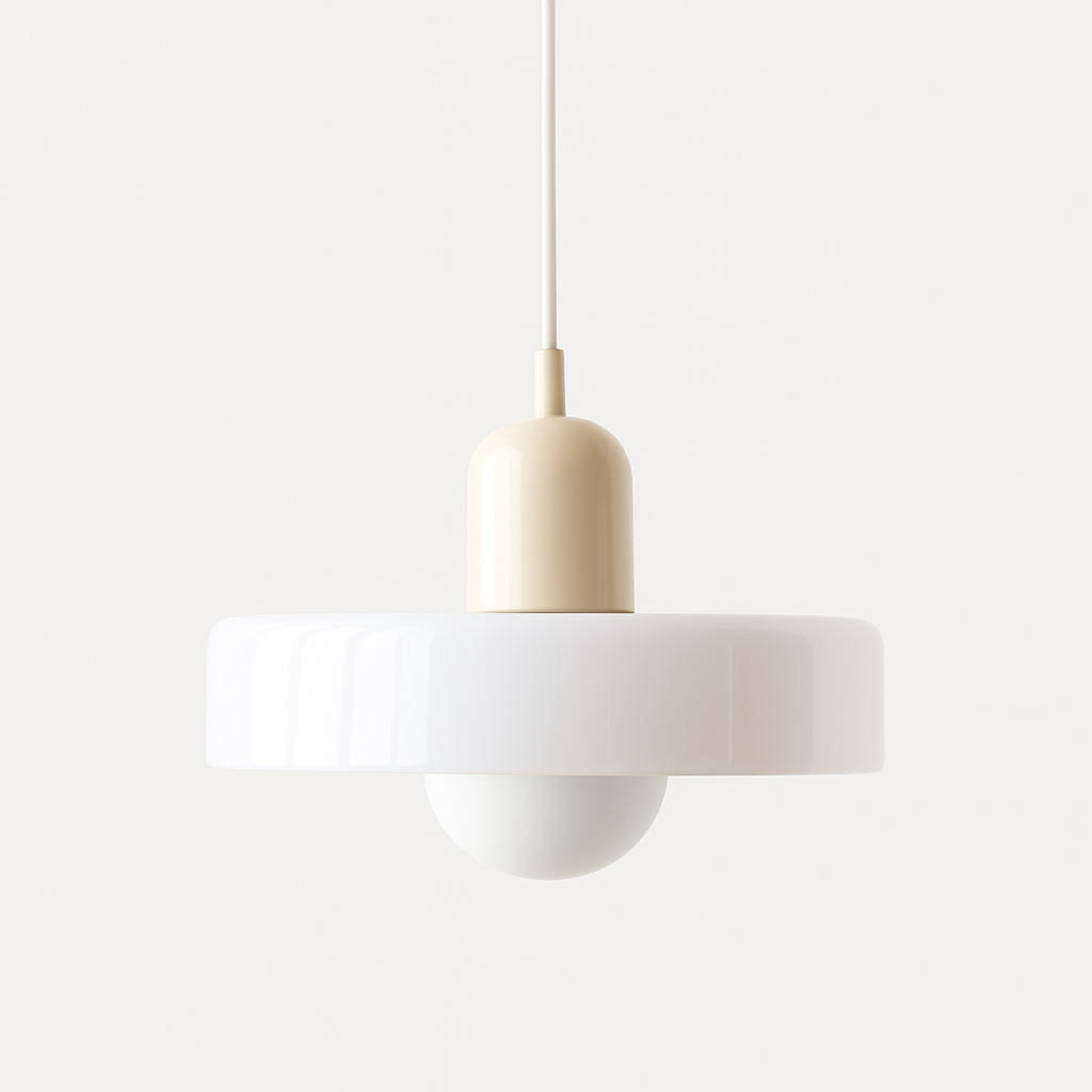 Bauhaus Bunte Glas Pendelleuchte – Modernes Design für stilvolle Beleuchtung