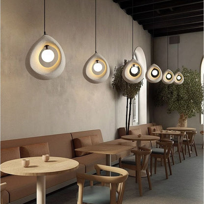 Circular Wabi-Sabi Pendant Light