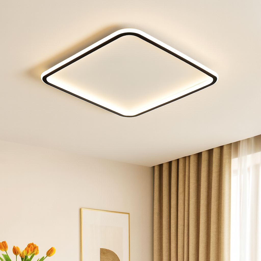 Lustre Scandinave Carré Mysaglobe pour un Éclairage Élégant et Moderne