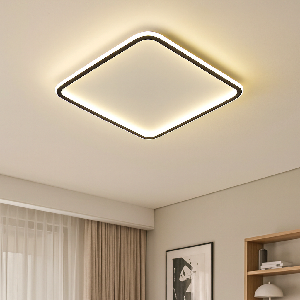 Lustre Scandinave Carré Mysaglobe pour un Éclairage Élégant et Moderne