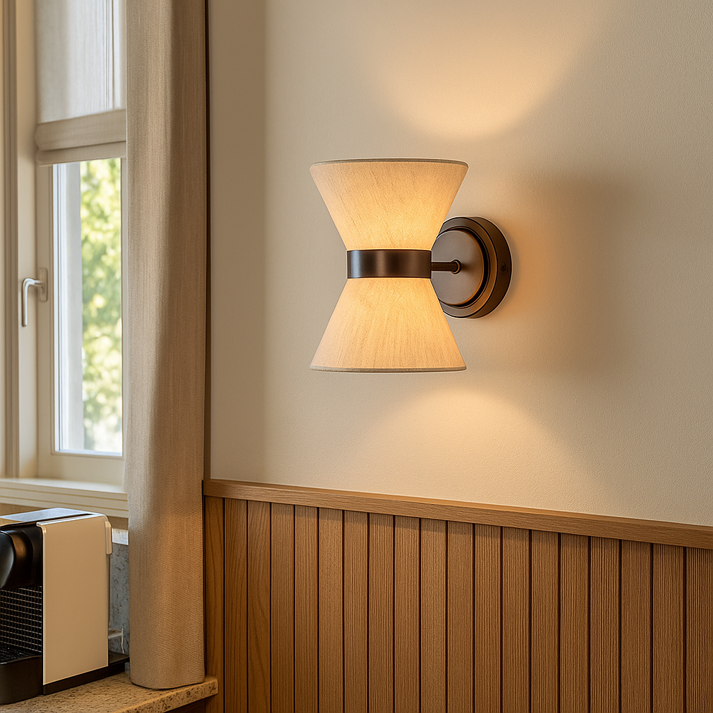 Baumwoll Silk Wandlampe im Wabi Sabi Stil für ein einzigartiges und beruhigendes Ambiente