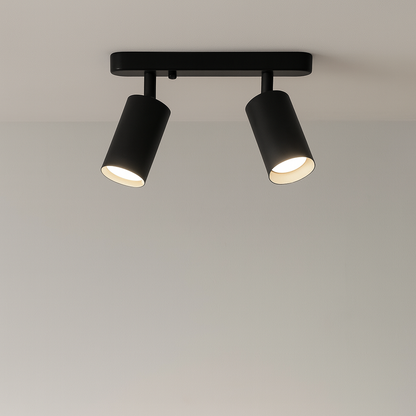 Spotlight de plafond à 2 têtes pivotantes pour un éclairage flexible