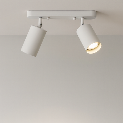 Spotlight de plafond à 2 têtes pivotantes pour un éclairage flexible