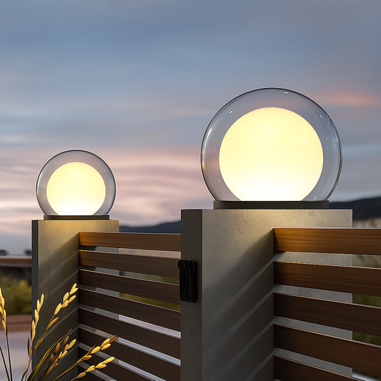 Lampa słupowa z motywem księżyca – elegancki dodatek do każdego wnętrza
