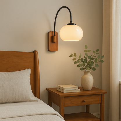 Bauhaus Drehbare Wandleuchte in Khaki – Modernes Design für stilvolle Beleuchtung