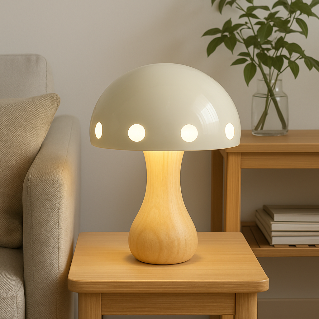 Whimsical Mushroom Table Lamp for Cozy Ambient Lighting