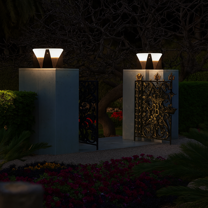 Lámpara Solar de Terraza para una Iluminación Elegante y Eficiente