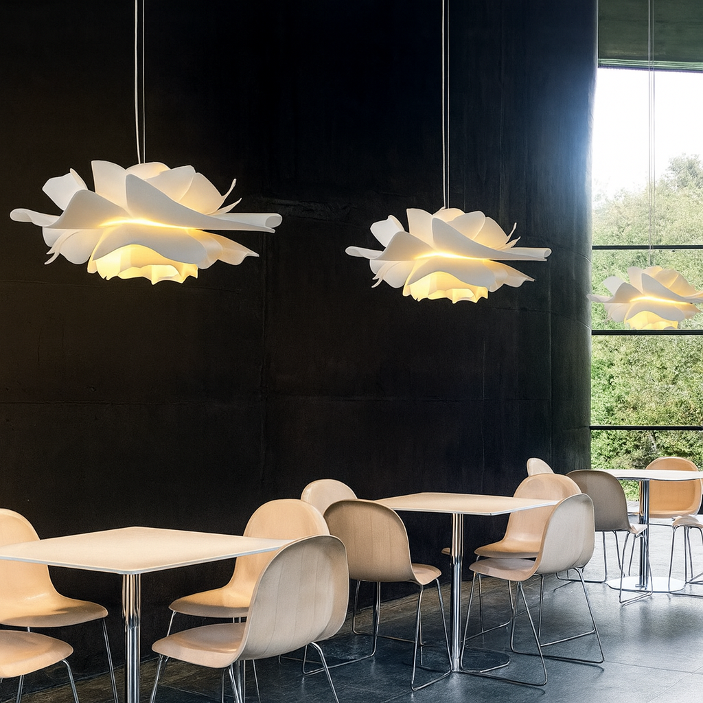 Luminaire Suspendu Fleur de Feuille Élégante