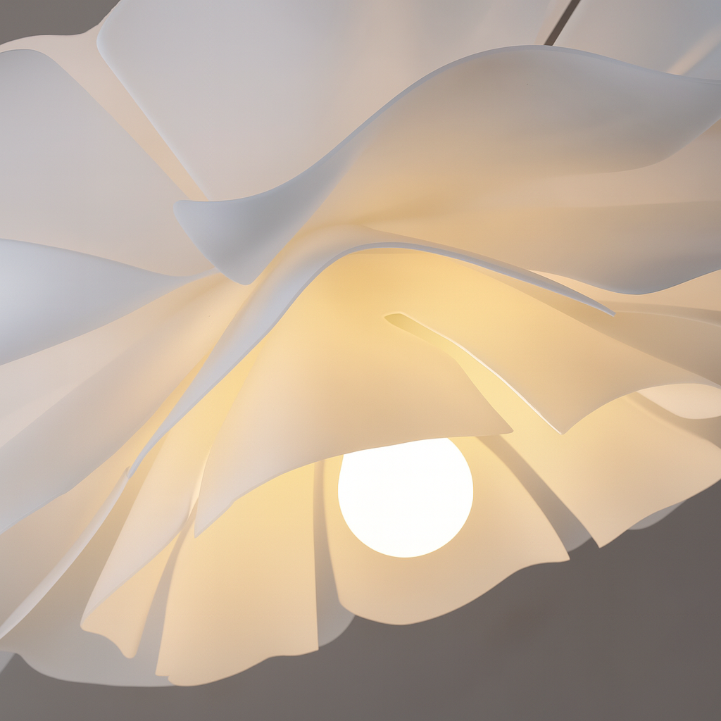 Luminaire Suspendu Fleur de Feuille Élégante