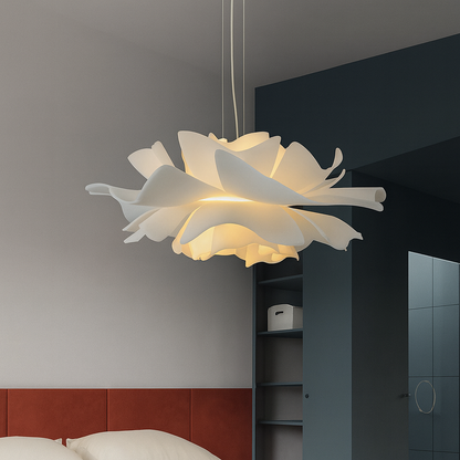 Luminaire Suspendu Fleur de Feuille Élégante