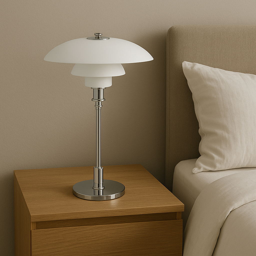 Elegant Dansk Designer Bordlampe, Der Tilføjer Stil og Lys til Dit Rum