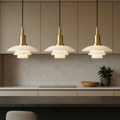 П Pendant Light Ø3/4 with Elegant Danish Designer Touch