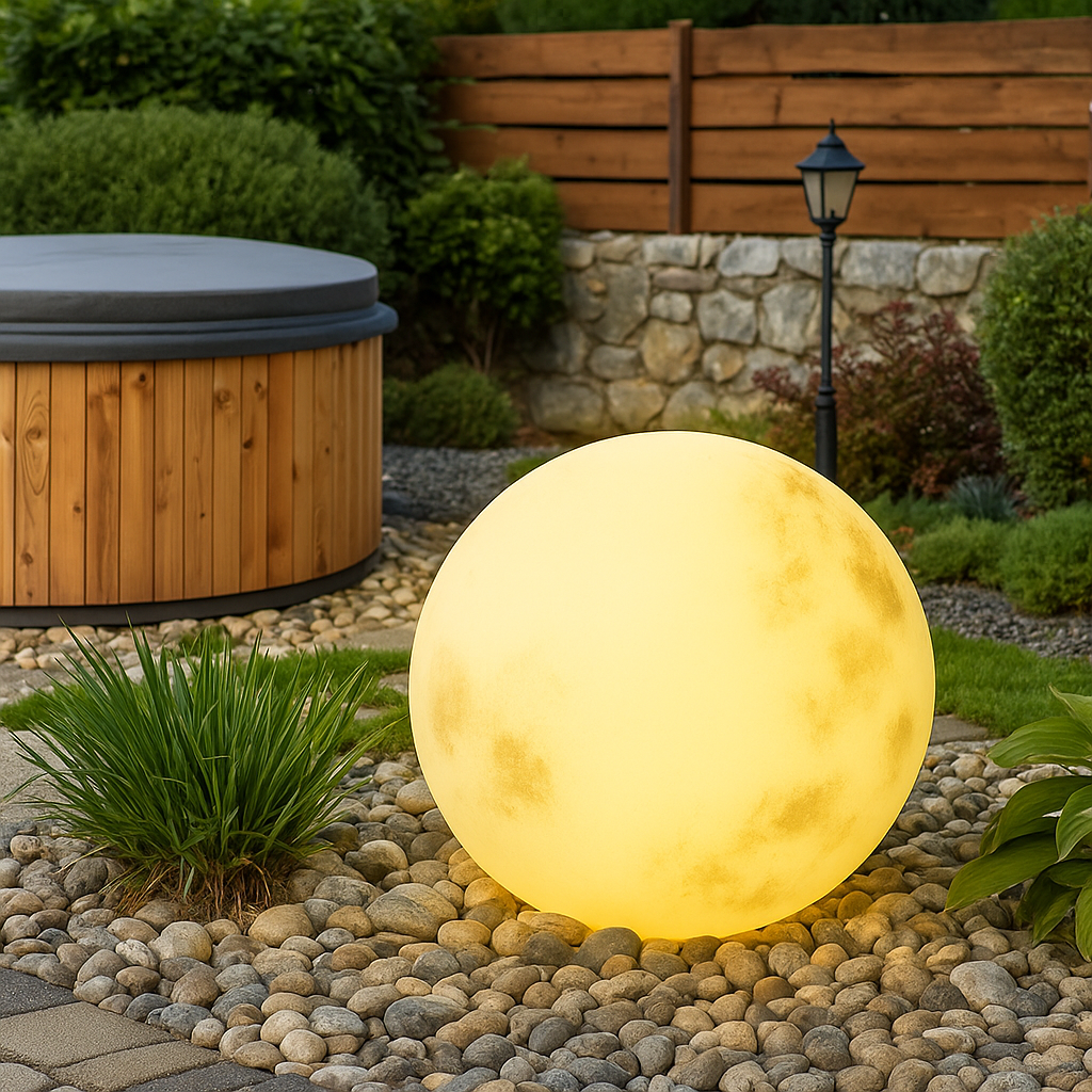 Lampe Luna Solaire Pour Jardin, Éclairage Ambiance Magique