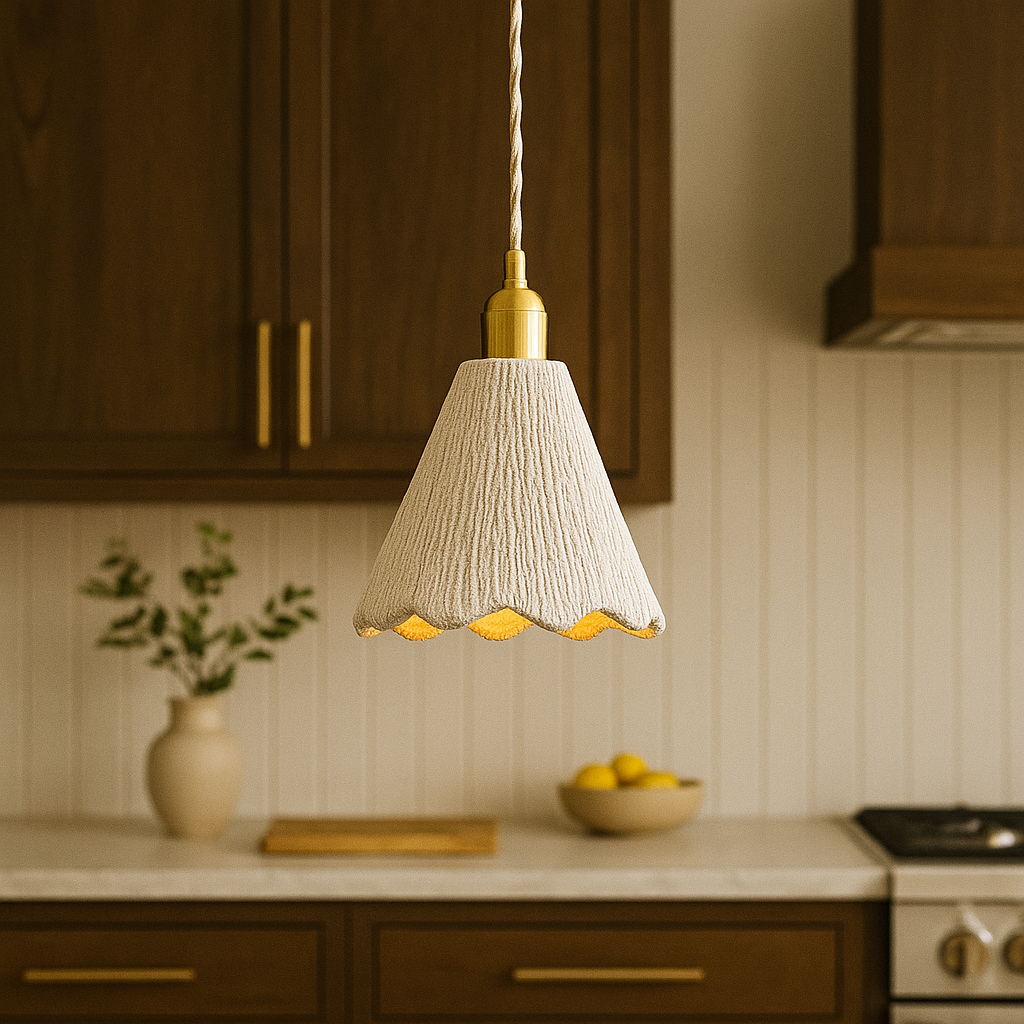 Modern Cement Pendant Light - Industrial Chic Ceiling Fixture