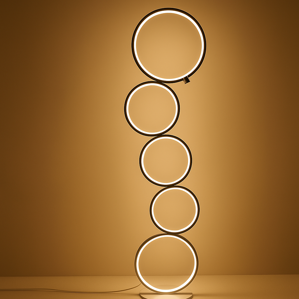 Circle's Floor Lamp - Sleek Round Design for Modern Spaces