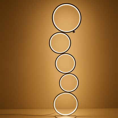 Circle's Floor Lamp - Sleek Round Design for Modern Spaces