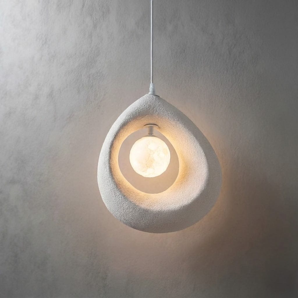 Circular Wabi-Sabi Pendant Light