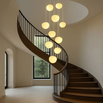 Nordic-Inspired Creative Staircase Chandelier
