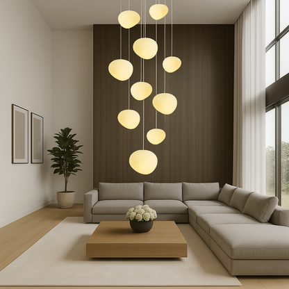 Nordic-Inspired Creative Staircase Chandelier
