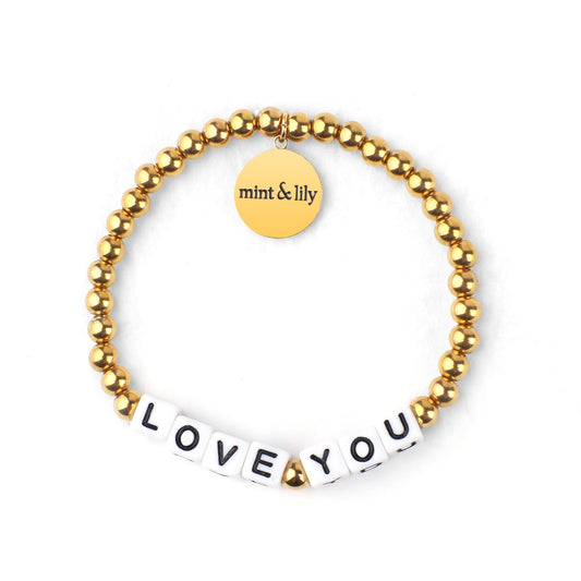 Custom Waterproof Gold Beaded Friendship Bracelet