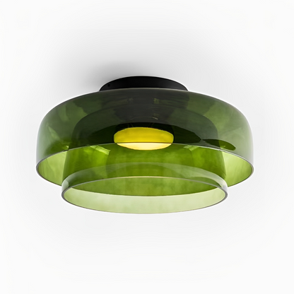 Nordic Bauhaus elegante mehrschichtige Pendelleuchte aus Glas