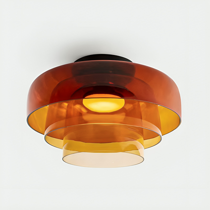 Nordic Bauhaus elegante mehrschichtige Pendelleuchte aus Glas