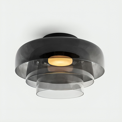 Nordic Bauhaus elegante mehrschichtige Pendelleuchte aus Glas