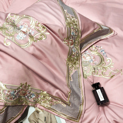 Prarie Pink Duvet Cover Set (Long-staple Sateen Cotton)