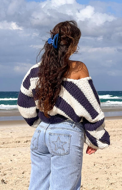 Striped Knit Sweater