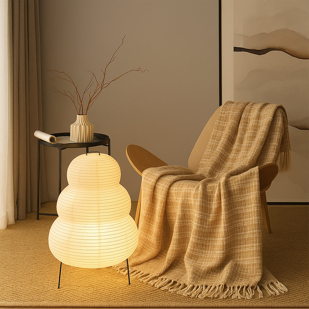 Elegance Rice Paper Floor Lamp for Cozy & Stylish Lighting