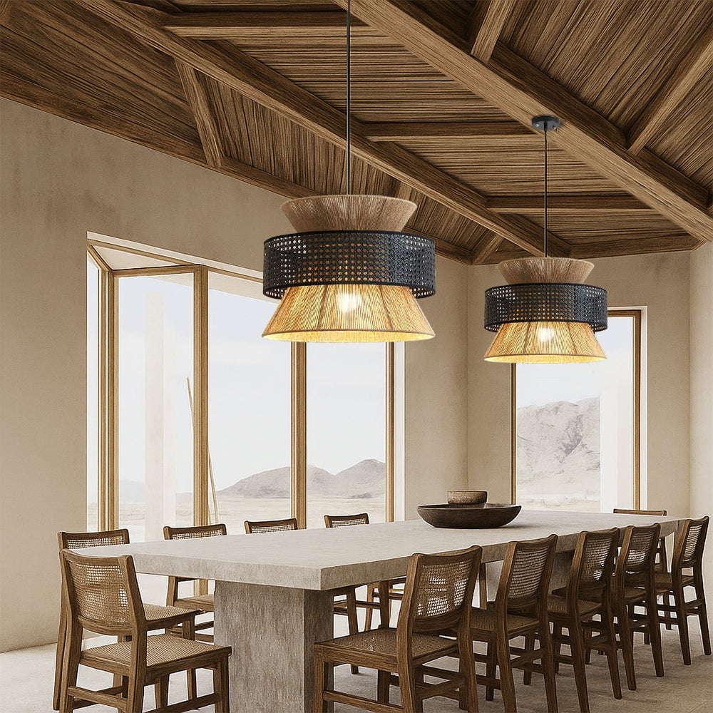 Yuda's Elegant Wabi Sabi Pendant Light for a Tranquil Ambiance