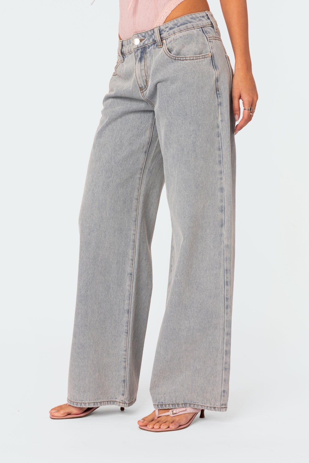 Emma | Oversized Jeans met strikjes