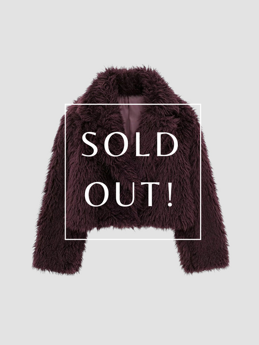 Fuzzy Faux Fur Short Coat