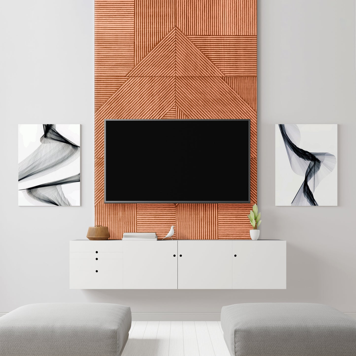 Euclid Wooden Wall Panel — Modern Geometric Accent for Your Walls