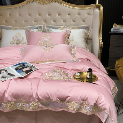 Prarie Pink Duvet Cover Set (Long-staple Sateen Cotton)