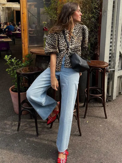 Lena | Leopard top